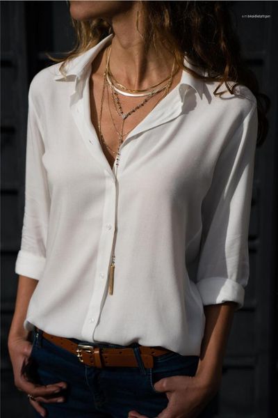 printed single breasted lapel neck plus size women clothing autumn ladies designer chiffon blouses loose fashion solid color, White
printed single breasted lapel neck plus size women clothing autumn ladies designer chiffon blouses loose fashion solid color, White
