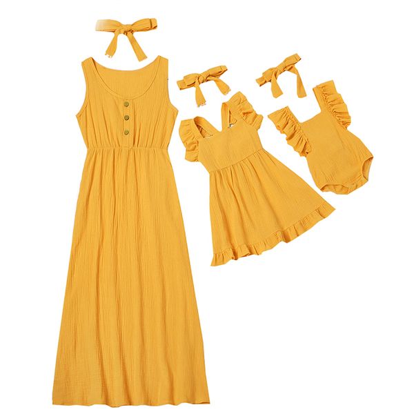cute baby romper summer dress mother and kids casual button dress solid matching mom baby family clothes outfits cotton dress, Blue
cute baby romper summer dress mother and kids casual button dress solid matching mom baby family clothes outfits cotton dress, Blue