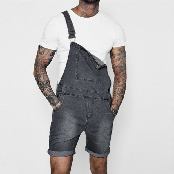 brand men short jeans overalls summer disstressed denim bib roper fashion jeans suspender pants streetwear male jumpsuit, Blue
brand men short jeans overalls summer disstressed denim bib roper fashion jeans suspender pants streetwear male jumpsuit, Blue