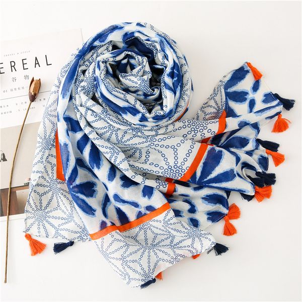 scarves kyqiao fashion scarf women autumn winter korean style fresh long blue floral pattern head shawl wraps, Blue;gray
scarves kyqiao fashion scarf women autumn winter korean style fresh long blue floral pattern head shawl wraps, Blue;gray