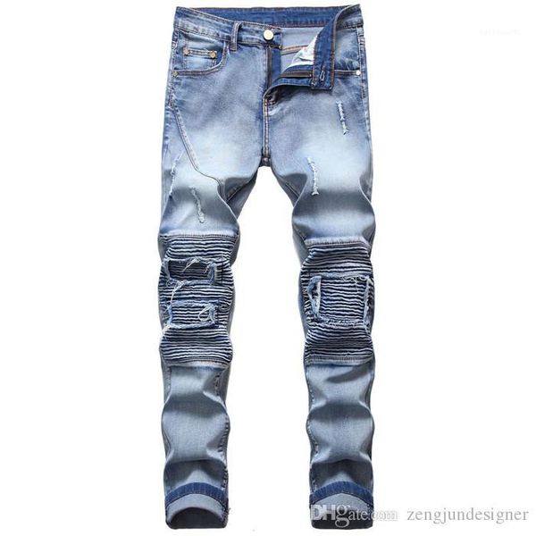 jeans hole style fashion homme clothing srtaight button fly new autumn casual apparel mens distrressed designer, Blue
jeans hole style fashion homme clothing srtaight button fly new autumn casual apparel mens distrressed designer, Blue