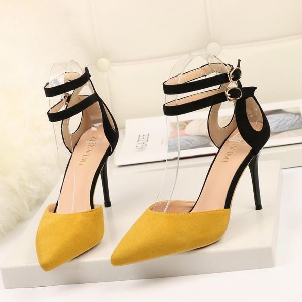 new women pumps summer fashion heels ankle strap pointed toe wedding party high heeled shoes woman sandals zapatos mujer 42, Black
new women pumps summer fashion heels ankle strap pointed toe wedding party high heeled shoes woman sandals zapatos mujer 42, Black