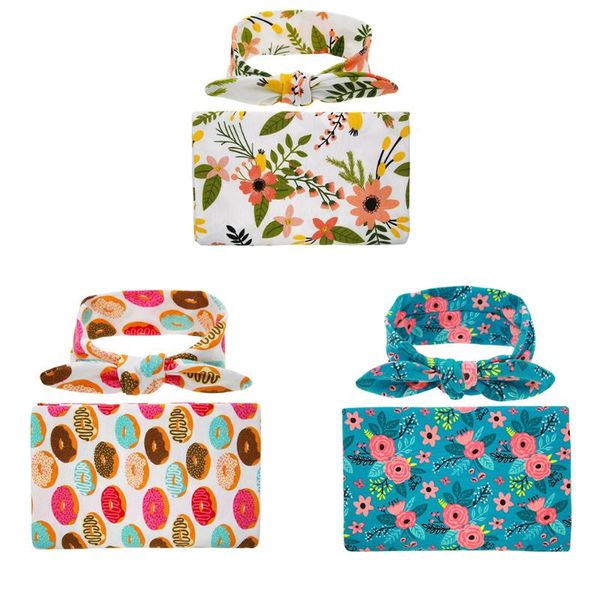 floral print/doughnut design baby receiving swaddle blanket bowknot headband set infant wrap towel new born pgraphy wrap
floral print/doughnut design baby receiving swaddle blanket bowknot headband set infant wrap towel new born pgraphy wrap