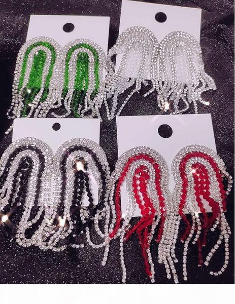new shelves honey europe and america show exaggerated 925 silver needle earrings temperament full diamond tassel earrings long earrings ear, Gray
new shelves honey europe and america show exaggerated 925 silver needle earrings temperament full diamond tassel earrings long earrings ear, Gray