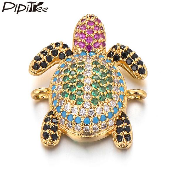 Pipitree Luxury Full Micro-inlay Cubic Zirconia Turtle Charms DIY Jewelry Making CZ Animal Charms Bracelet Connector Accessories, Bronze;silver
Pipitree Luxury Full Micro-inlay Cubic Zirconia Turtle Charms DIY Jewelry Making CZ Animal Charms Bracelet Connector Accessories, Bronze;silver
