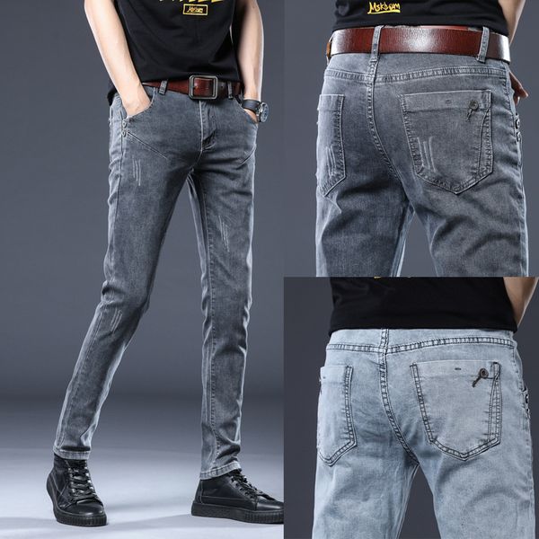 slim-fit stretch jeans for men and teenagers korean style middle school students ankle pants trendy versatile gray men's pants, Black;white
slim-fit stretch jeans for men and teenagers korean style middle school students ankle pants trendy versatile gray men's pants, Black;white