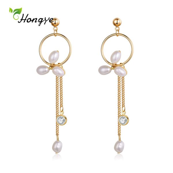 other hongye vintage long tassel round multi-pearl drop earrings for women metal zircon fashion gifts circle fine jewelry brincos, Golden;silver
other hongye vintage long tassel round multi-pearl drop earrings for women metal zircon fashion gifts circle fine jewelry brincos, Golden;silver