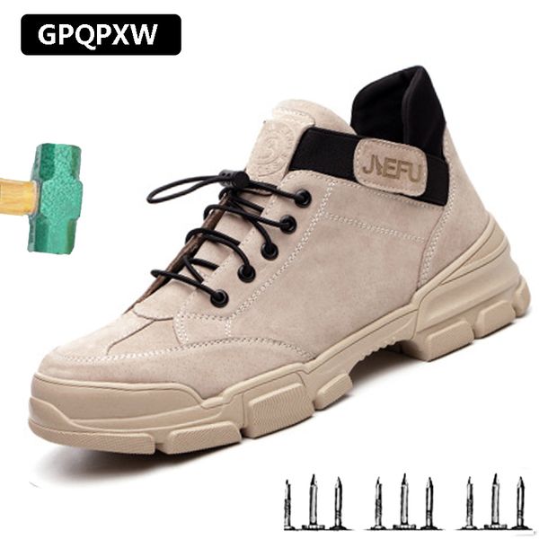 outdoor deodorant high to help safety shoes male steel head anti-smashing anti puncture work shoes breathable casual men's boots, Black
outdoor deodorant high to help safety shoes male steel head anti-smashing anti puncture work shoes breathable casual men's boots, Black