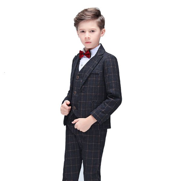 brand boys blazer vest pants 3pcs suit kids wedding clothing set school boys formal performance costume children outfits f301, Blue
brand boys blazer vest pants 3pcs suit kids wedding clothing set school boys formal performance costume children outfits f301, Blue