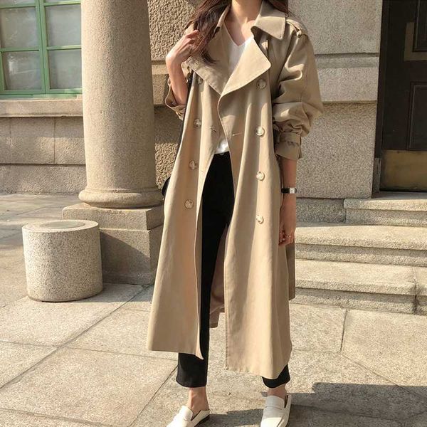 fashion long trench coat women 2020 spring autumn new loose double breasted solid windbreaker women casual overcoat tide d3588, Tan;black
fashion long trench coat women 2020 spring autumn new loose double breasted solid windbreaker women casual overcoat tide d3588, Tan;black