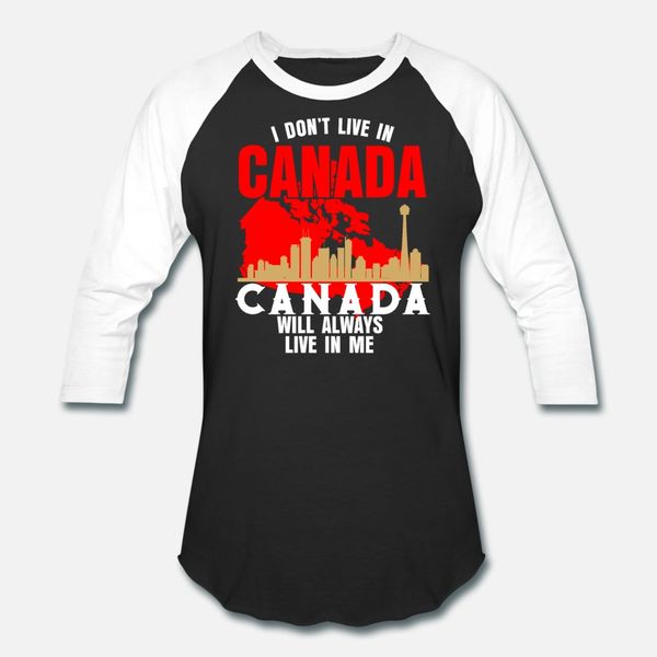 canada usa t shirt men design 100% cotton crew neck fit gift comfortable spring autumn pictures shirt