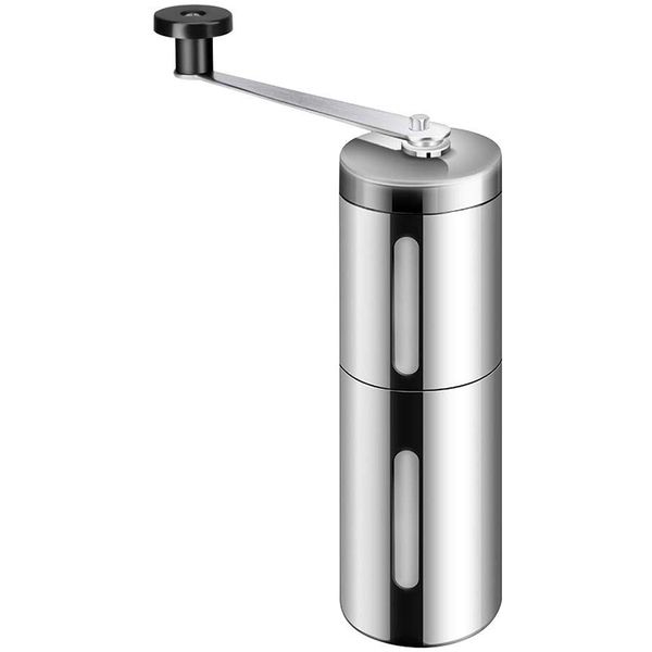 coffee roasters manual grinder with adjustable setting - conical burr mill & brushed stainless steel for aeropress,
coffee roasters manual grinder with adjustable setting - conical burr mill & brushed stainless steel for aeropress,