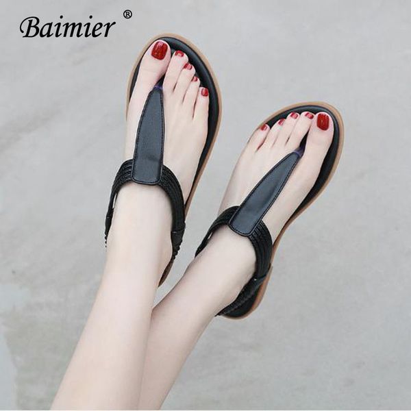 2020 spring europe fashion woman retro casual flats large size soft bottom open toe sandals t-strap thong toe sandals, Black
2020 spring europe fashion woman retro casual flats large size soft bottom open toe sandals t-strap thong toe sandals, Black