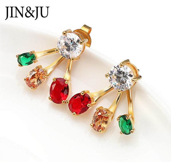 jin&ju women jewelry fashion new candy colored glass earrings clare zircon earring stud earrings for01, Golden;silver
jin&ju women jewelry fashion new candy colored glass earrings clare zircon earring stud earrings for01, Golden;silver