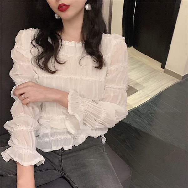 chiffon o-neck ladies fashion brand long sleeve shirts women's clothing blusas mujer de moda blouses vetement femme new, White
chiffon o-neck ladies fashion brand long sleeve shirts women's clothing blusas mujer de moda blouses vetement femme new, White