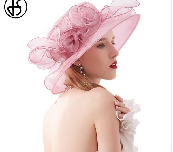 FS Lady Formal Hats Flower Dresses Bucket Wedding Bowler Hat For Women Pink Purple Wide Brim Fedoras
FS Lady Formal Hats Flower Dresses Bucket Wedding Bowler Hat For Women Pink Purple Wide Brim Fedoras