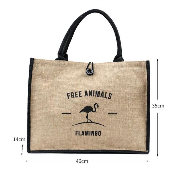 new summer flamingo owl natural linen tote large capacity female casual shoulder bag handbag for women beach shopping bag
new summer flamingo owl natural linen tote large capacity female casual shoulder bag handbag for women beach shopping bag