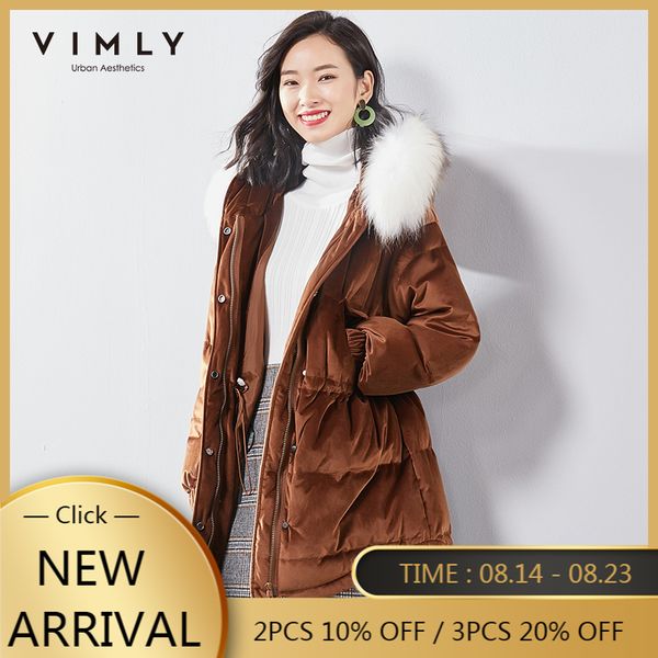 vimly women down jacket autumn winter vintage solid hooded zipper single breasted pockets thick elegant female overcoat 5132k, Black;white
vimly women down jacket autumn winter vintage solid hooded zipper single breasted pockets thick elegant female overcoat 5132k, Black;white