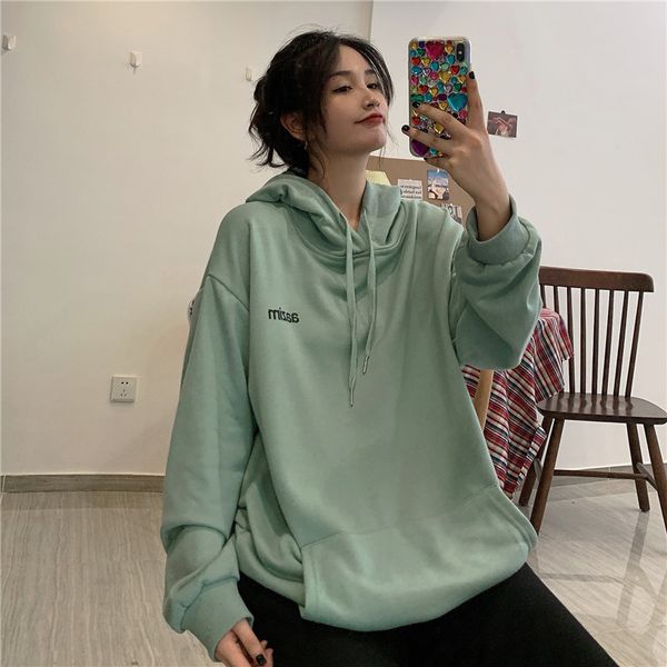 oversized women's hoodies with a hood letter print hooded female big pocket sweatshirt students autumn girls sweet loose hoodie, Black
oversized women's hoodies with a hood letter print hooded female big pocket sweatshirt students autumn girls sweet loose hoodie, Black