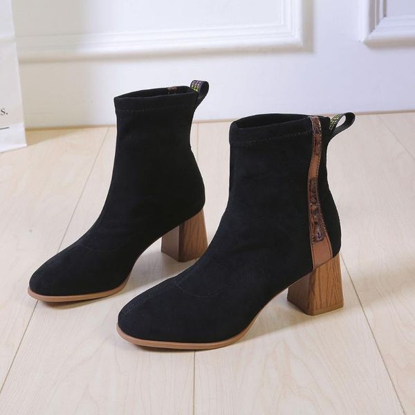 autumn and winter boots women fashion wood grain ladies suede wedge casual ankle boot female comfort shoes elegant, Black
autumn and winter boots women fashion wood grain ladies suede wedge casual ankle boot female comfort shoes elegant, Black