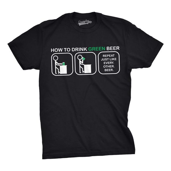 2019 new summer funny t-shirt mens how to drink green beer diagram funny repeat st. patrick's day t shirt fashion tee shirt
2019 new summer funny t-shirt mens how to drink green beer diagram funny repeat st. patrick's day t shirt fashion tee shirt