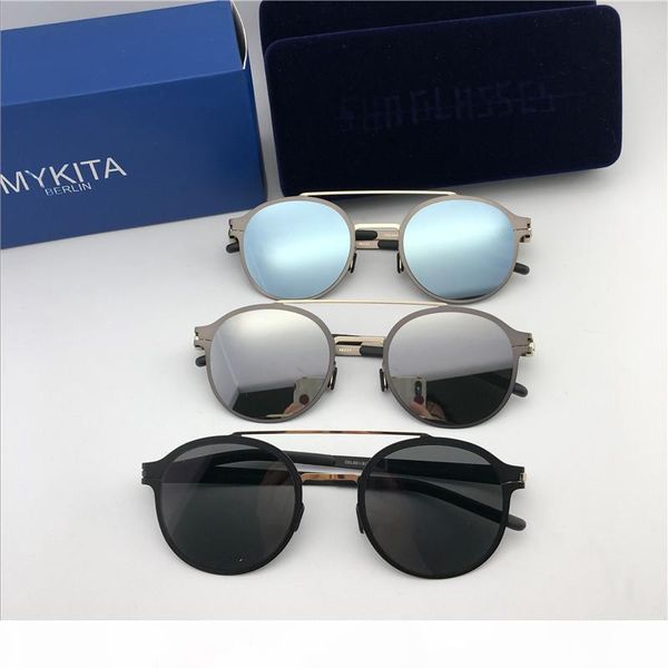 new mykita sunglasses ultralight frame without screws mkt crosby round frame flap men designer sunglasses coating mirror lens, White;black
new mykita sunglasses ultralight frame without screws mkt crosby round frame flap men designer sunglasses coating mirror lens, White;black