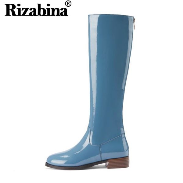 rizabina women fashion long boots genuine leather solid color winter boots thick heels low platform warm footwear size 34-45, Black
rizabina women fashion long boots genuine leather solid color winter boots thick heels low platform warm footwear size 34-45, Black