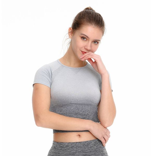 новые женщины спорт рубашка тренировки фитнес йога бег crop top эластичная дышащая удобный вход top, Gray;blue
новые женщины спорт рубашка тренировки фитнес йога бег crop top эластичная дышащая удобный вход top, Gray;blue
