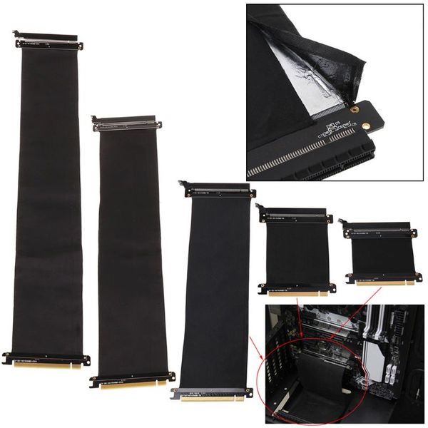 high speed pc graphics cards pci express 3.0 16x flexible connector cable riser card extension port adapter for gpu with antijam
high speed pc graphics cards pci express 3.0 16x flexible connector cable riser card extension port adapter for gpu with antijam