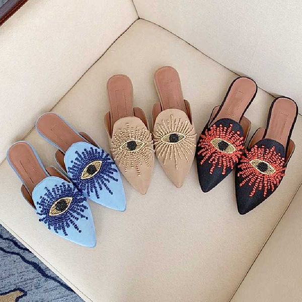 half slippers women embroidery fashion casual flat shoes female cotton fabric leather soft shoes outdoor muller slippers, Black
half slippers women embroidery fashion casual flat shoes female cotton fabric leather soft shoes outdoor muller slippers, Black