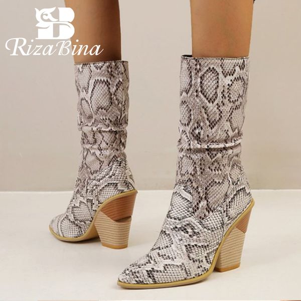 rizabina women short boots high heel winter shoes woman pointed toe fashion warm mid calf boot party footwear size 34-43, Black
rizabina women short boots high heel winter shoes woman pointed toe fashion warm mid calf boot party footwear size 34-43, Black