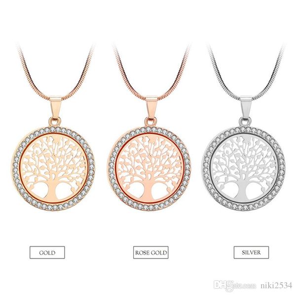 2019 new selling life tree crystal round small pendant necklace gold silver elegant female jewelry gift
2019 new selling life tree crystal round small pendant necklace gold silver elegant female jewelry gift