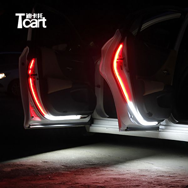 tcart car welcome flash light 120cm car door opening light strip safety red white warning lamp
tcart car welcome flash light 120cm car door opening light strip safety red white warning lamp