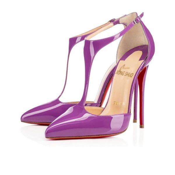 2020 red bottom fashion high heels patent leather women party wedding triple spikes pointed toes pumps dress shoes with box a94, Black
2020 red bottom fashion high heels patent leather women party wedding triple spikes pointed toes pumps dress shoes with box a94, Black