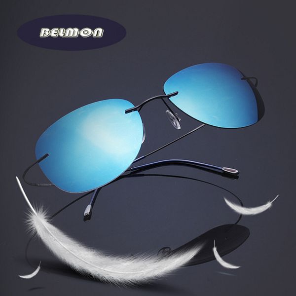 sunglasses polarized men 2021 designer sun glasses for male memory pure titanium ultra-light rimless oculos rs105, White;black
sunglasses polarized men 2021 designer sun glasses for male memory pure titanium ultra-light rimless oculos rs105, White;black