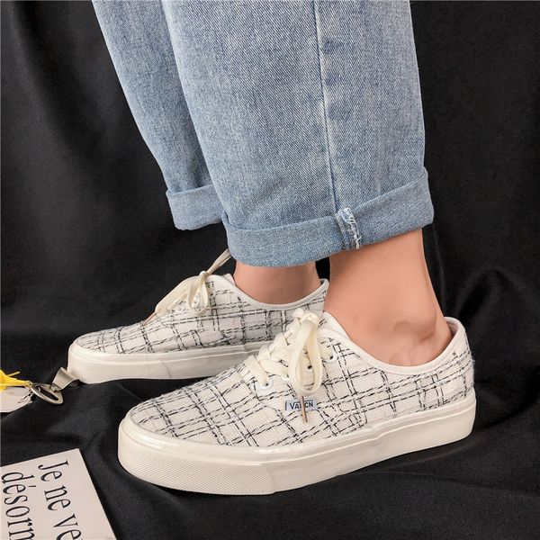 2020 fashion sneakers women shoes summer canvas shoes sapato casual woman flats plaid spring autumn lace up loafers, Black
2020 fashion sneakers women shoes summer canvas shoes sapato casual woman flats plaid spring autumn lace up loafers, Black