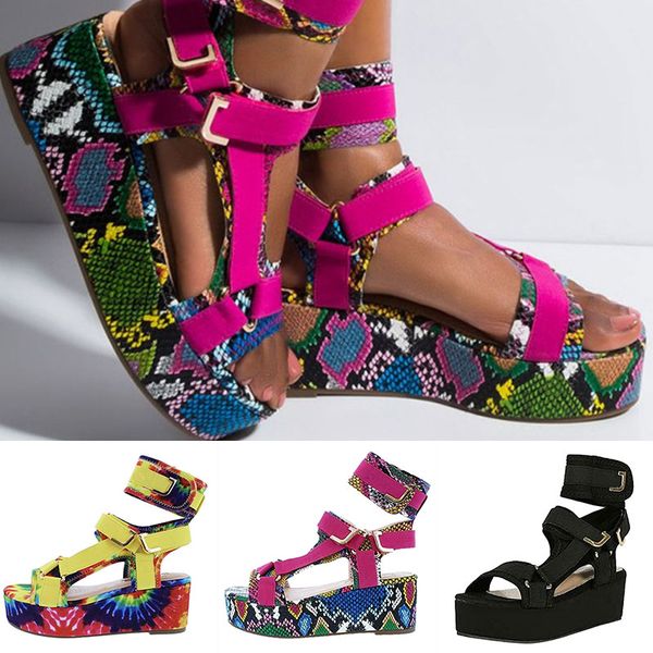 sandals snake pattern roman shoes women's thick soles fashion flat bottoms open toe platform ladies zapatos de mujer, Black
sandals snake pattern roman shoes women's thick soles fashion flat bottoms open toe platform ladies zapatos de mujer, Black