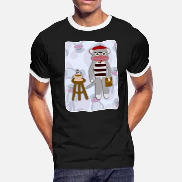 beatnik poet sock monkey cartoon t shirt men fitness cotton s-3xl male fitness funny spring kawaii shirt
beatnik poet sock monkey cartoon t shirt men fitness cotton s-3xl male fitness funny spring kawaii shirt