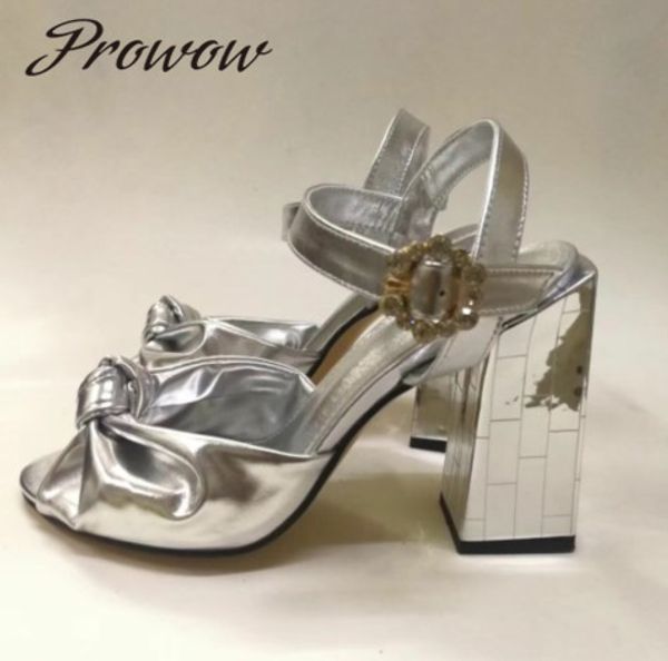 prowow new gold silver metallic leather pleated bow summer sandals open toe mirro thick heel high heel sandals shoes women, Black
prowow new gold silver metallic leather pleated bow summer sandals open toe mirro thick heel high heel sandals shoes women, Black