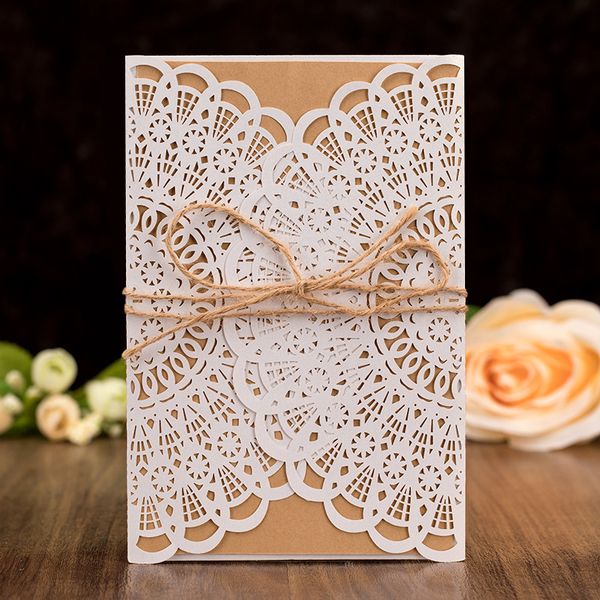 greeting cards 50pcs cream pearl paper laser cut wedding invitation card with ribbon personalized decor party supplies
greeting cards 50pcs cream pearl paper laser cut wedding invitation card with ribbon personalized decor party supplies