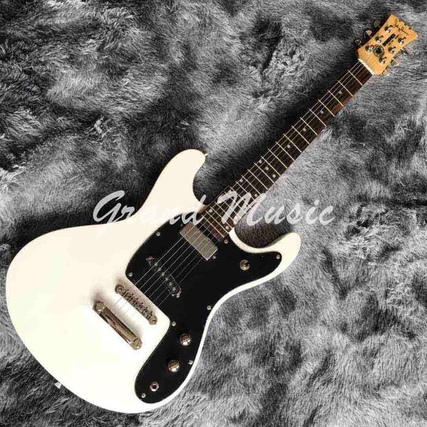 the ventures mosriting logo reversed body 6 strings electric guitar in white color
the ventures mosriting logo reversed body 6 strings electric guitar in white color