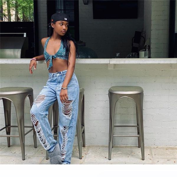 womens straight jeans fashion ripped hole panelled jeans natural color high waist casual jeans womens clothing, Blue
womens straight jeans fashion ripped hole panelled jeans natural color high waist casual jeans womens clothing, Blue