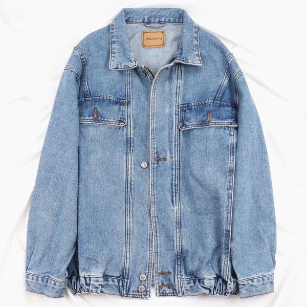 vintage washed blue mid long denim jacket women harajuku student outerwear loose casual zipper long sleeve jeans jacket female, Black;brown
vintage washed blue mid long denim jacket women harajuku student outerwear loose casual zipper long sleeve jeans jacket female, Black;brown