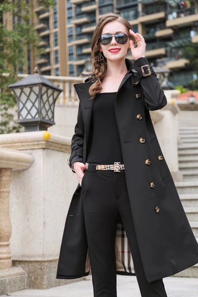 women's windbreaker long windbreaker double-breasted solid color trench coat belt waterproof jacket slim fashion trench coat2019 new, Tan;black
women's windbreaker long windbreaker double-breasted solid color trench coat belt waterproof jacket slim fashion trench coat2019 new, Tan;black