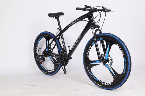 black and blue new python special-shaped mountain bike 26 * 17 one wheel double disc brake export car custom brand
black and blue new python special-shaped mountain bike 26 * 17 one wheel double disc brake export car custom brand