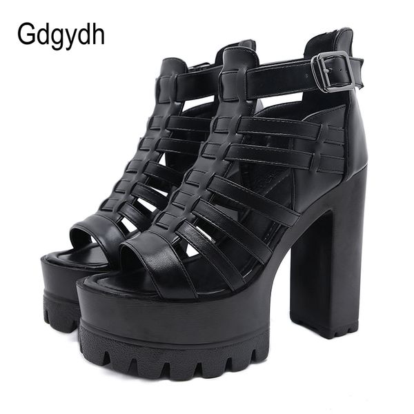 gdgydh high heel summer women's sandals fish mouth peep toe rome sandals platform heels back zipper black punk gothic drop ship
gdgydh high heel summer women's sandals fish mouth peep toe rome sandals platform heels back zipper black punk gothic drop ship