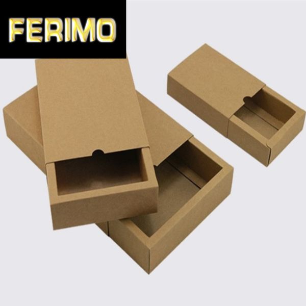 10pcs/lot kraft paper box drawer gift packaging box brown craft cardboard boxes for candy soap
10pcs/lot kraft paper box drawer gift packaging box brown craft cardboard boxes for candy soap