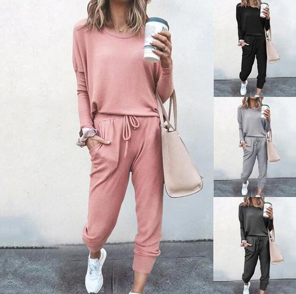 women autumn tracksuits designers solid color pullover t-shirt sport suit jogger hoodies sweatshirts and pants two piece outfits cz8242, Gray
women autumn tracksuits designers solid color pullover t-shirt sport suit jogger hoodies sweatshirts and pants two piece outfits cz8242, Gray