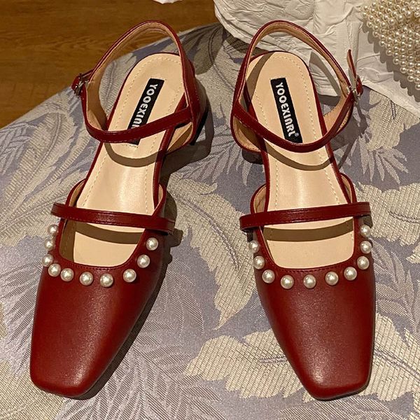 beads square toe fairy sandals women thick heels shoes women chic mary janes buckle band sandalias pearl cover toe sandales 2020, Black
beads square toe fairy sandals women thick heels shoes women chic mary janes buckle band sandalias pearl cover toe sandales 2020, Black