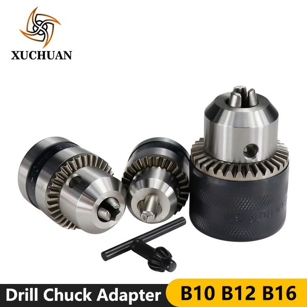 drill chuck with wrench b10(0.6-6mm) b12(1.5-10mm) b16(1.5-13mm) for cnc machine convert adapter chuck power tool accessories
drill chuck with wrench b10(0.6-6mm) b12(1.5-10mm) b16(1.5-13mm) for cnc machine convert adapter chuck power tool accessories